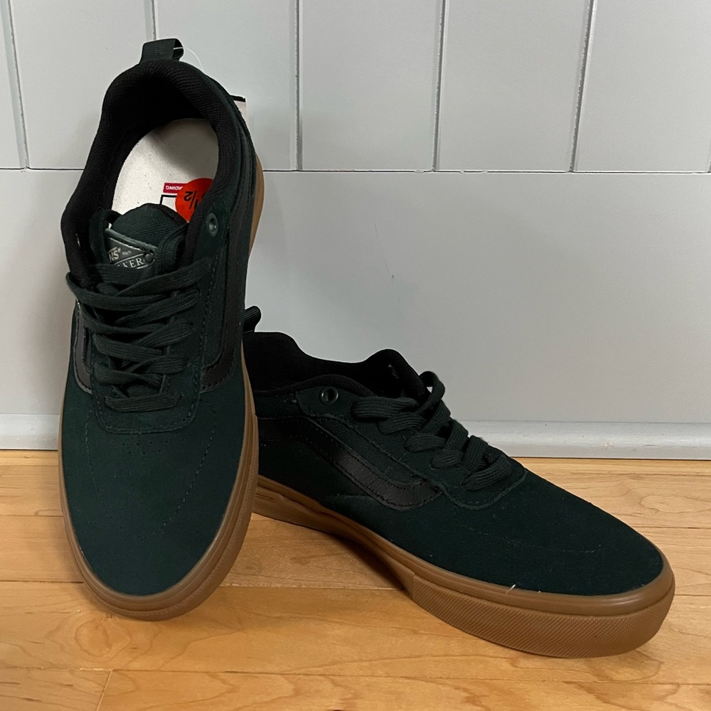 NWOT Vans Kyle Walker Skate Shoes in Dark Green with Gum Soles - Picture 5 of 11